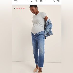 Hatch Boyfriend Maternity Jeans - Size 28